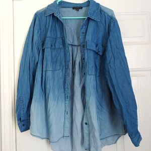 Lane Bryant Jean utility jacket perfect condition size large acid wash